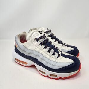 Nike Air Max 95 Midnight Navy Laser Orange Womens Running Shoes Size 8 Athletic